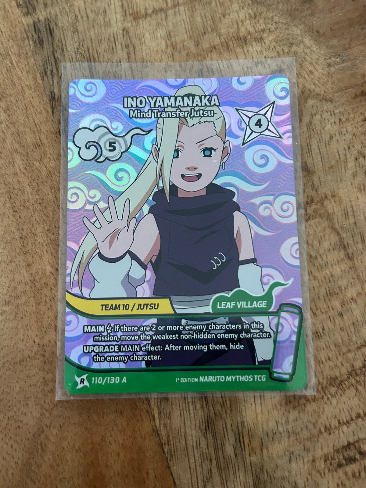 Naruto 110/130A 1st edition Ino Yamanaka, Ophalen of Verzenden, Zo goed als nieuw, Losse kaart