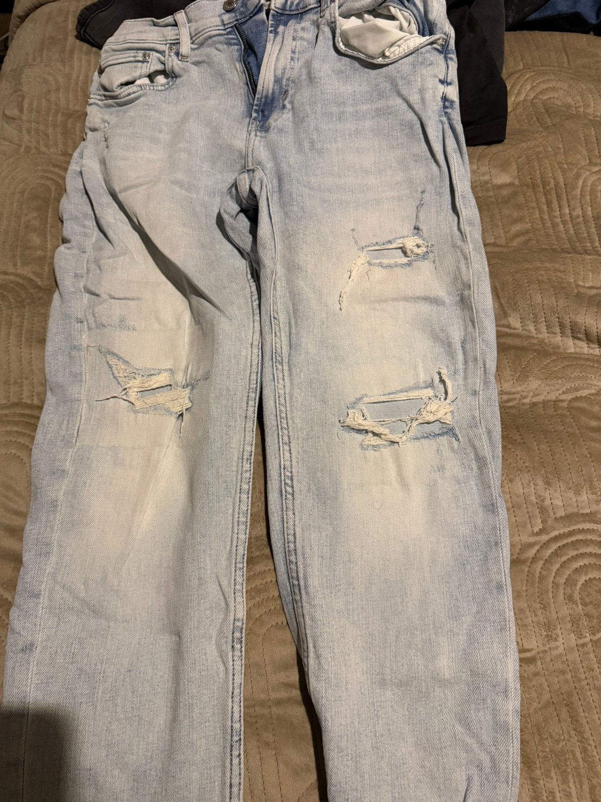 Zara ripped jeans, Kleding | Heren, Ophalen of Verzenden, Zo goed als nieuw, Blauw, W32 (confectie 46) of kleiner