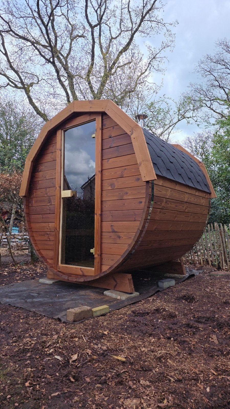 2M Barrel Sauna Gratis Levering en Plaatsing - 10% KORTING, Sport en Fitness, Sauna, Ophalen of Verzenden, Nieuw, Complete sauna