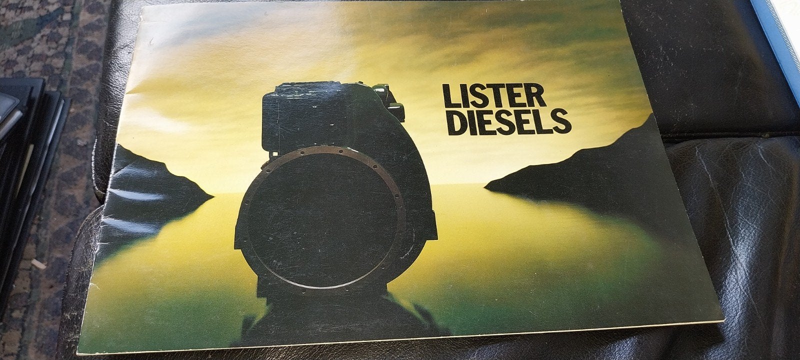 lister motoren folder stationaire motor antiek diesel, Ophalen of Verzenden, Zo goed als nieuw