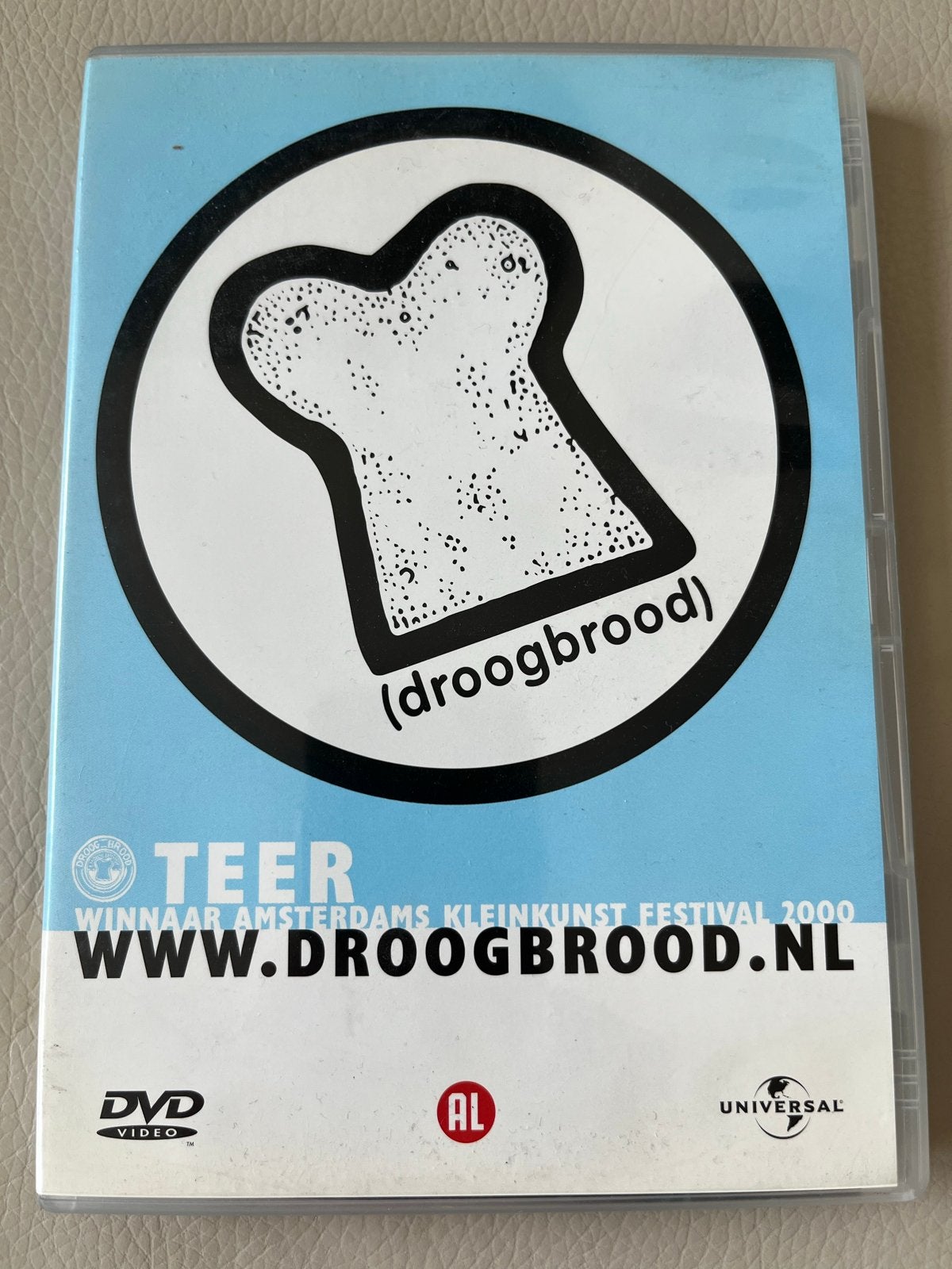 Droogbrood - Teer DVD - Winnaar Amsterdams Kleinkunst Festiv, Stand-up of Theatershow, Overige artiesten, Gebruikt, Verzenden