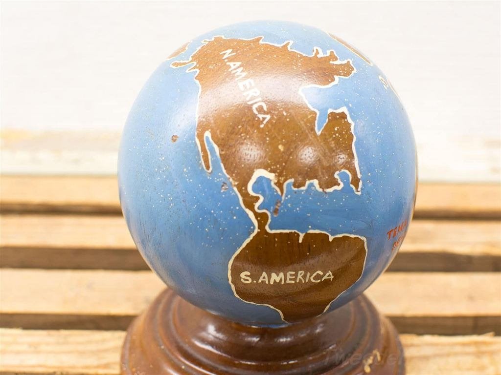 Houten wereldbol decoratie 14827, Ophalen of Verzenden, Gebruikt