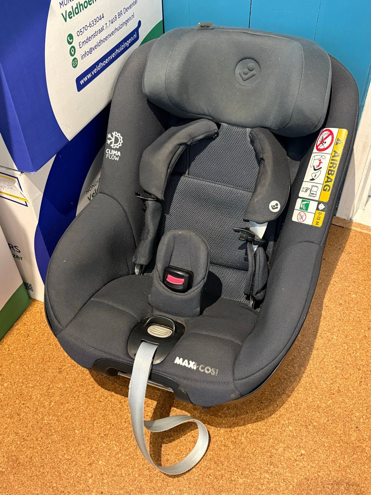 Maxi Cosi Pearl 360 + FamilyFix 360 - Zo goed als nieuw, Ophalen, 0 t/m 18 kg, Verstelbare rugleuning, Zo goed als nieuw