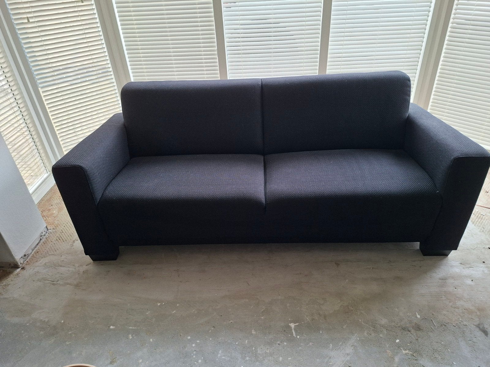 2,5 zits bank zwarte stof, Huis en Inrichting, Ophalen, Stoere robuuste, 75 tot 100 cm, Stof