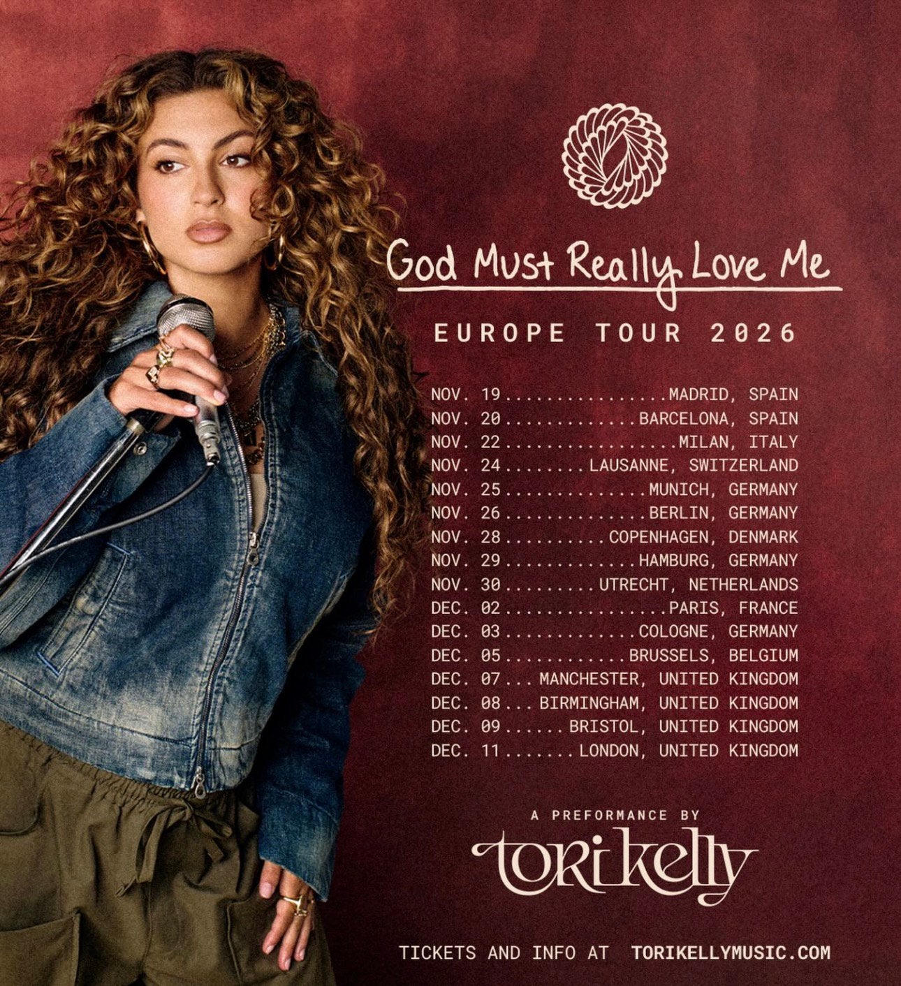 Tori Kelly - 30 November Staanplaatsen, Tickets en Kaartjes, Eén persoon, November