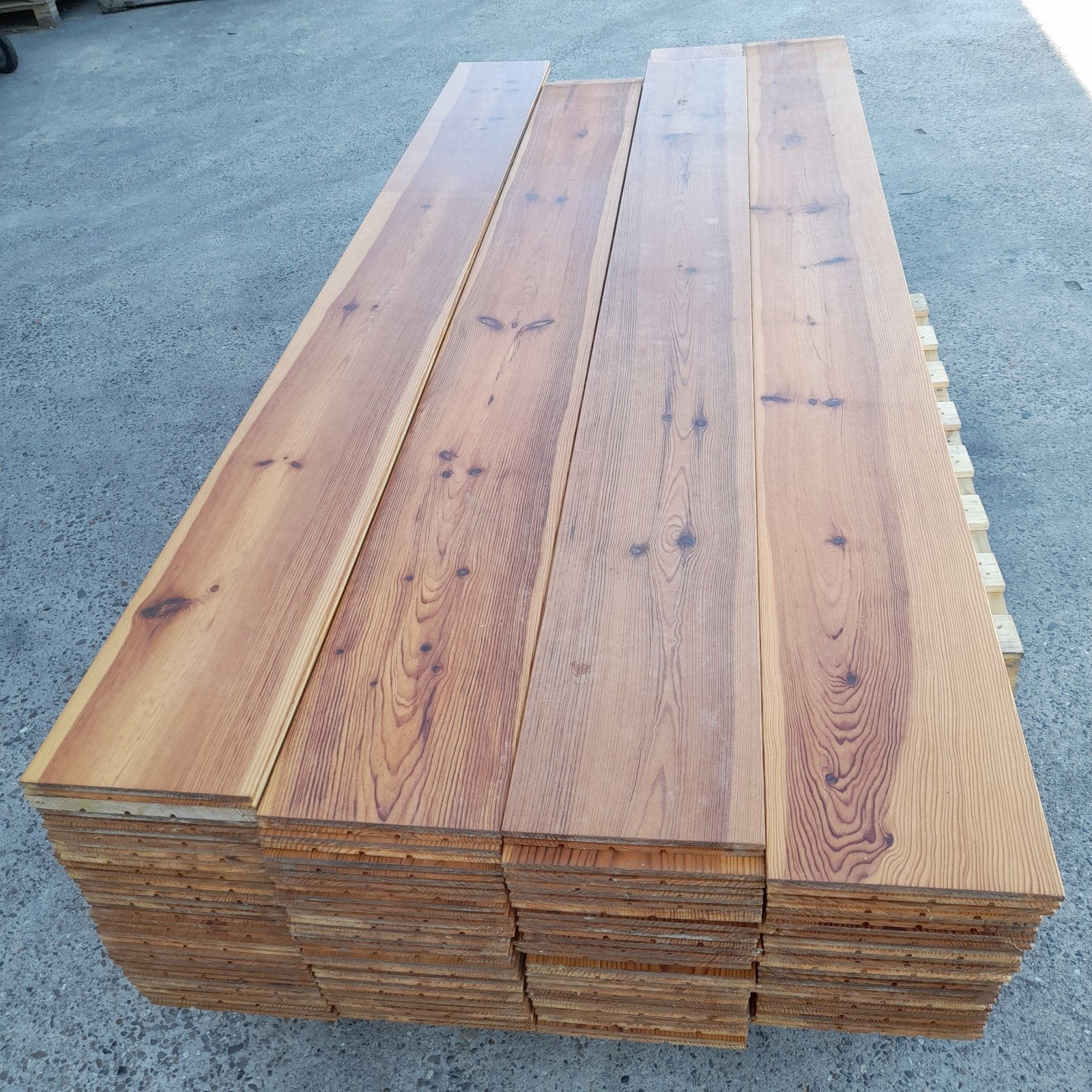 Massief grenen vloer 36 m2 houten vloerdelen 23 cm breed, Ophalen, Vloerdelen of -planken, 10 m² of meer, Nvt