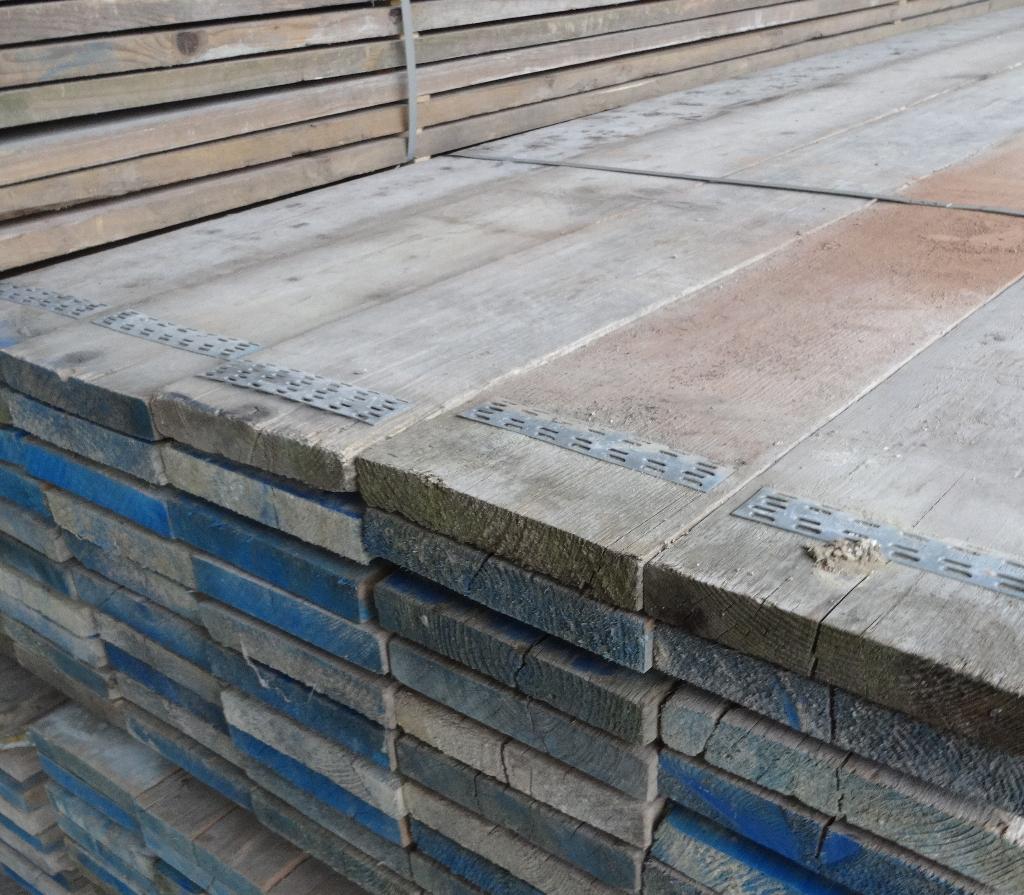 steigerhout, steigerplanken, steigerdelen, Doe-het-zelf en Verbouw, Hout en Planken, Gebruikt, 25 tot 50 mm, Ophalen of Verzenden