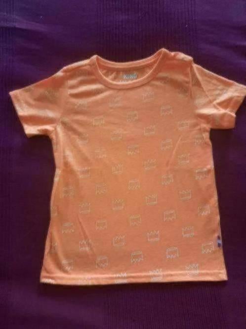 Shirtje King for a day merk hema maat 110/116, Ophalen of Verzenden, Zo goed als nieuw, Shirt of Longsleeve, Hema