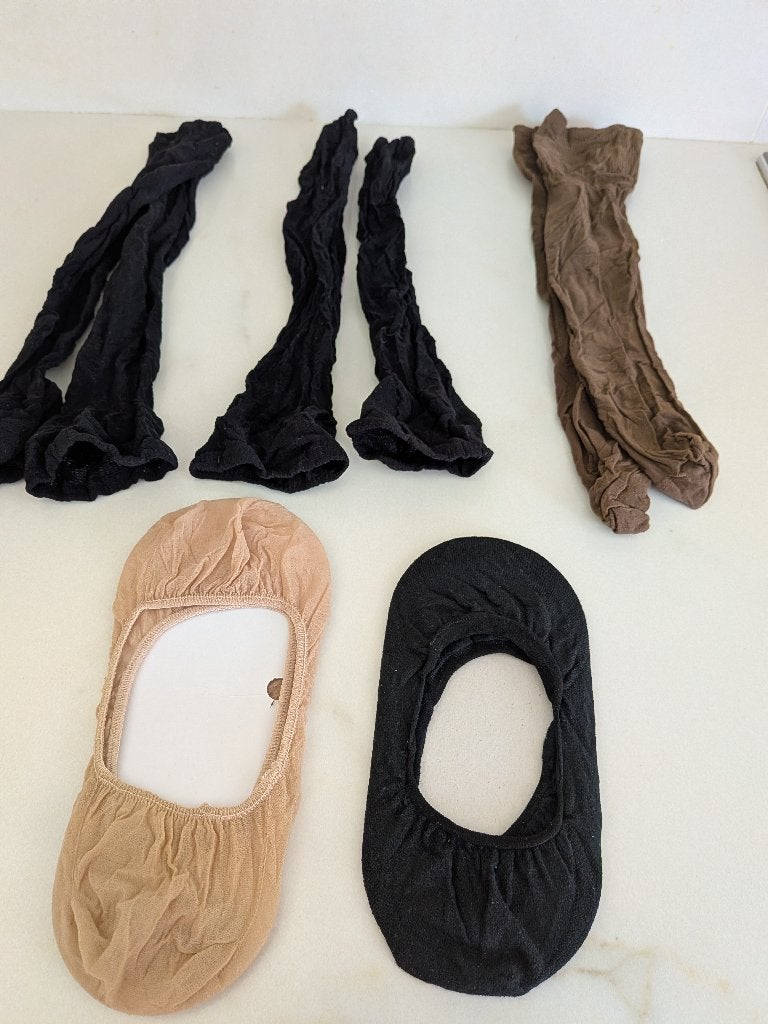 Nieuw : 3 paar kniekousen+ 2 paar kousen voetjes, Nieuw, Overige maten, Ophalen of Verzenden, Kousenvoetjes en Kniekousjes