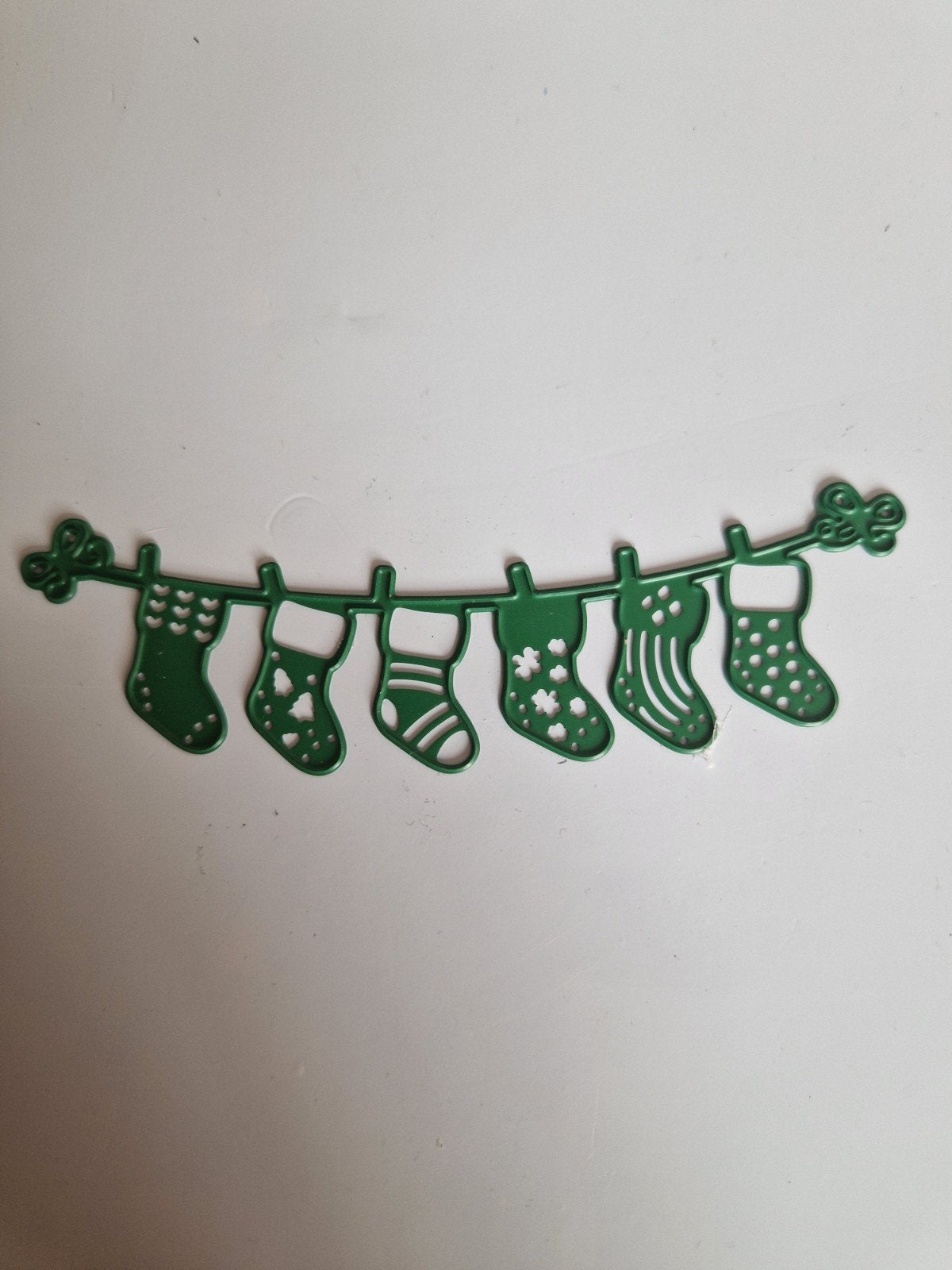 Snijmal Kerstsokjes - Feestelijke Decoratie, Ophalen of Verzenden, Zo goed als nieuw