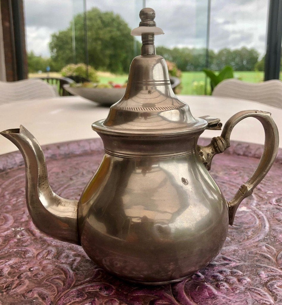 Vintage; koffiekan; Frans; handgemaakt, Antiek en Kunst, Ophalen of Verzenden