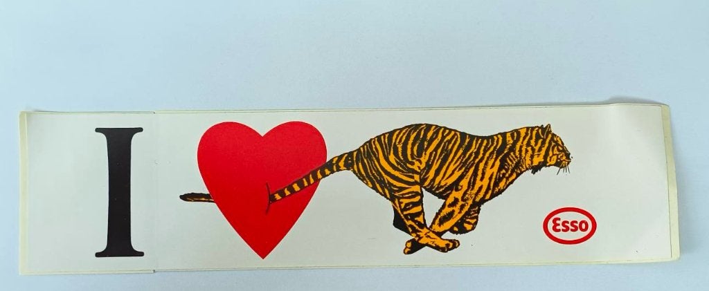 Sticker I love Esso, Verzamelen, Ophalen of Verzenden, Zo goed als nieuw, Merk