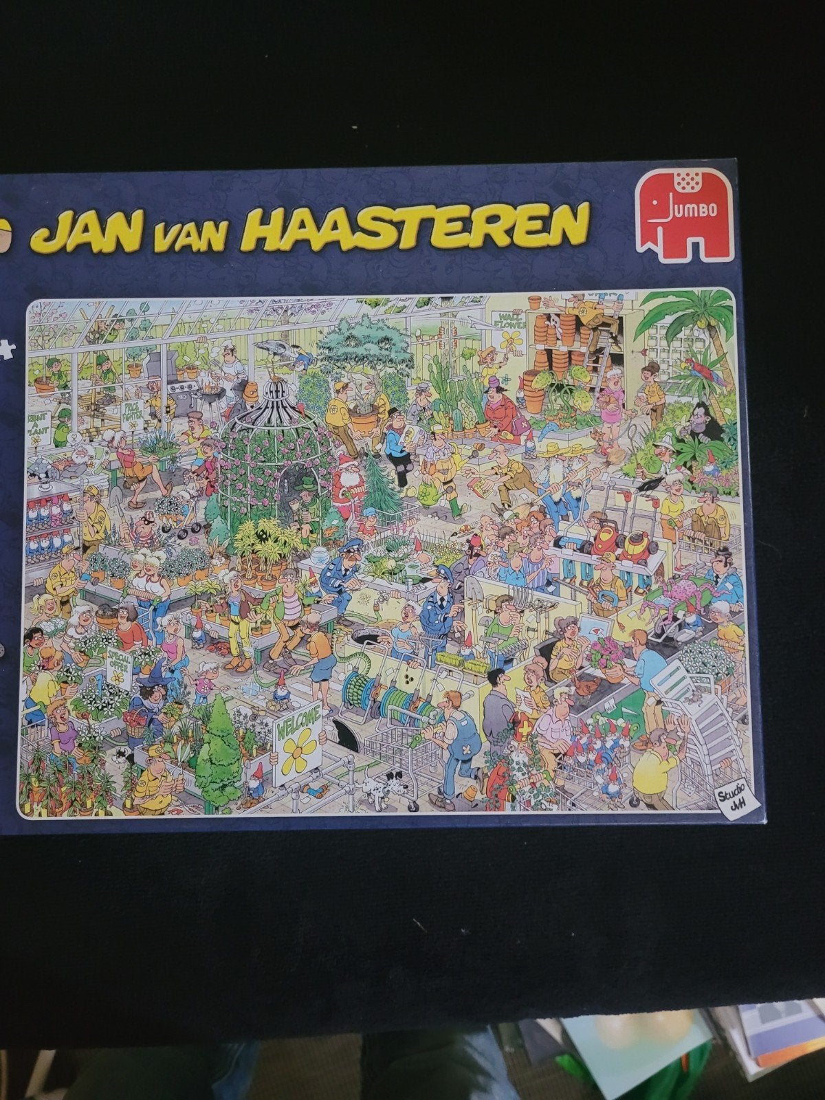 Jan van Haasteren Het Tuincentrum 1000+ stukjes, Ophalen of Verzenden, 500 t/m 1500 stukjes, Gebruikt, Legpuzzel