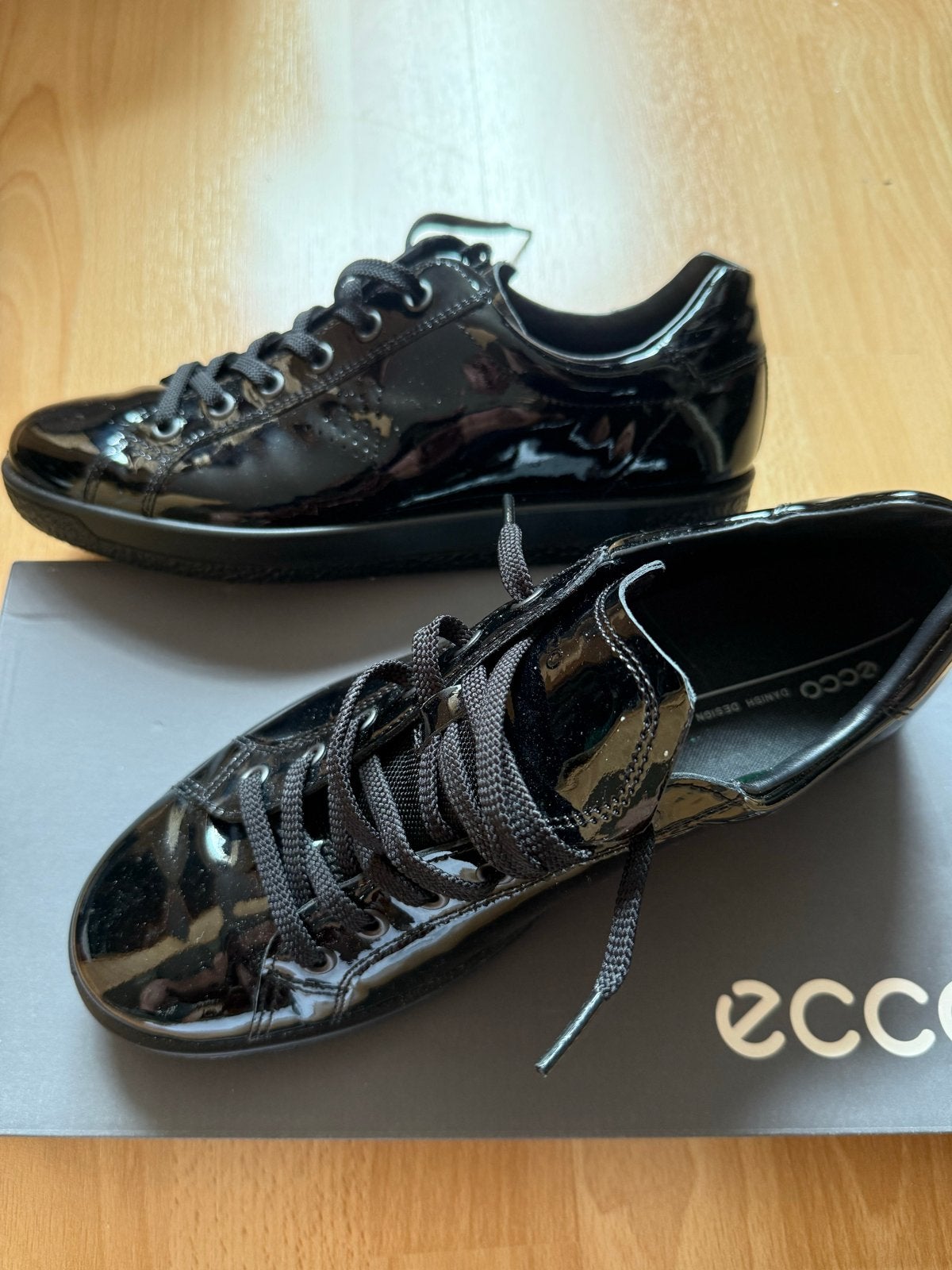 Ecco Lakschoen Laag Maat 41 Zwart, Ophalen of Verzenden, Nieuw, Zwart, Schoenen met lage hakken