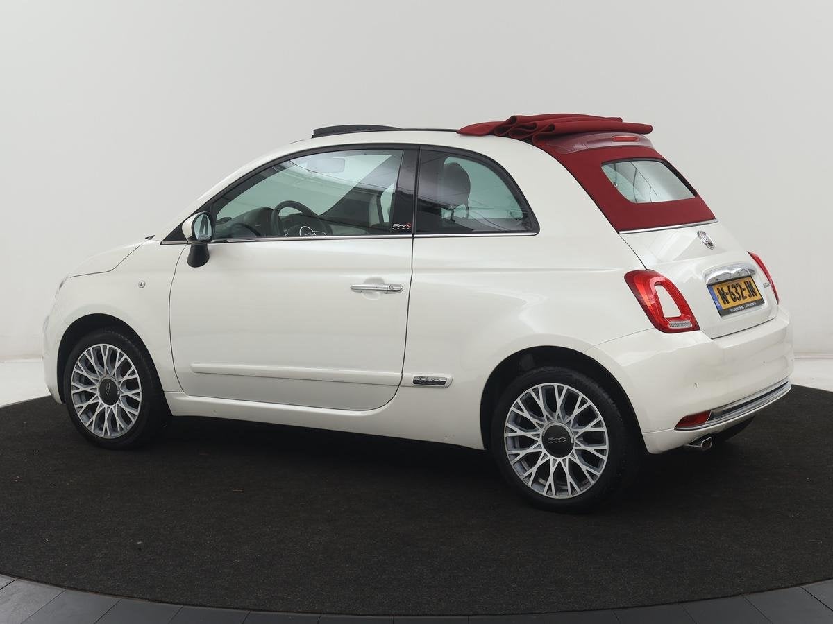 Fiat 500C 1.0 Hybrid Launch Edition | Vouwdak | Leder | Blue, Auto's, Voorwielaandrijving, Verwarmde buitenspiegels, Stof, Euro 6