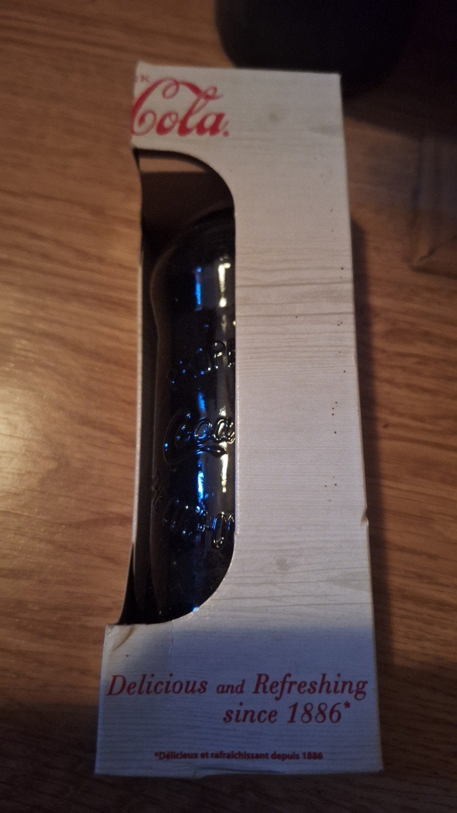 Vintage Coca-Cola flesje in originele verpakking, Ophalen