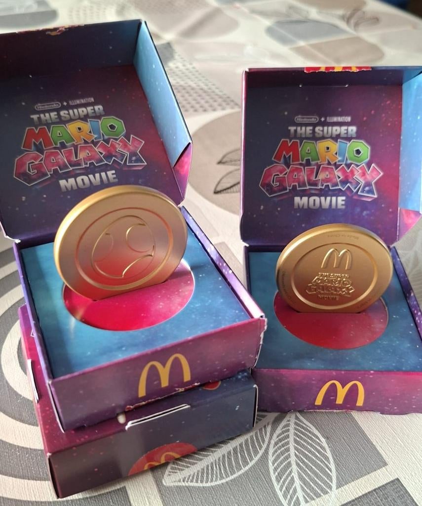 Super Mario Galaxy Movie McDonald's Munt - Nieuw, Ophalen of Verzenden, Nieuw