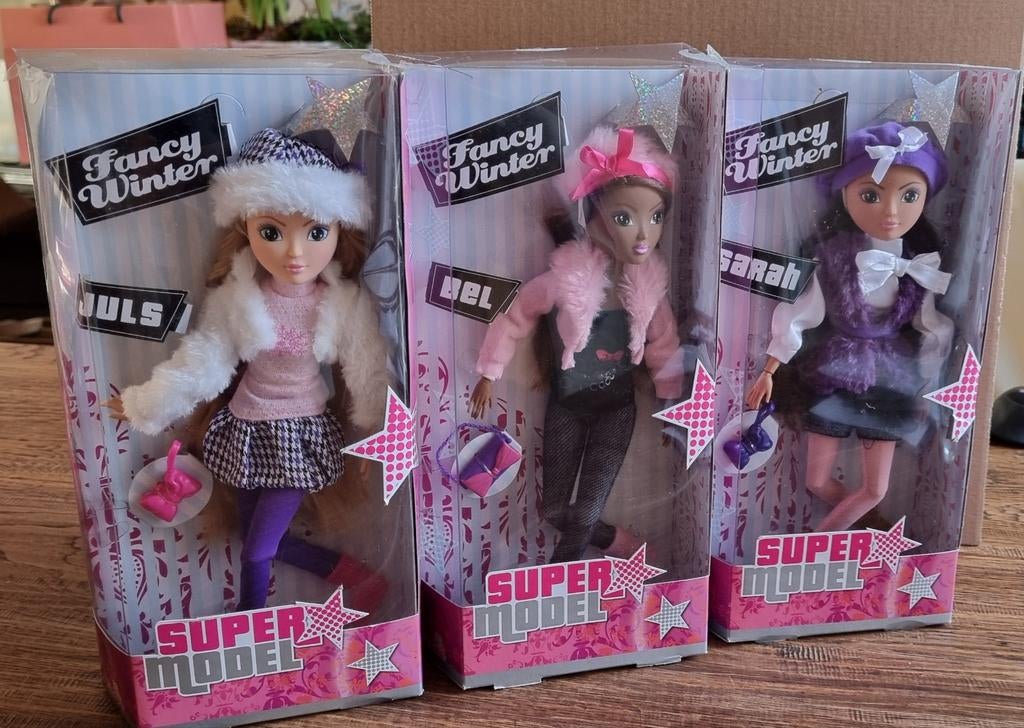 3 Super model popjes, barbie formaat, Ophalen of Verzenden, Zo goed als nieuw, Pop