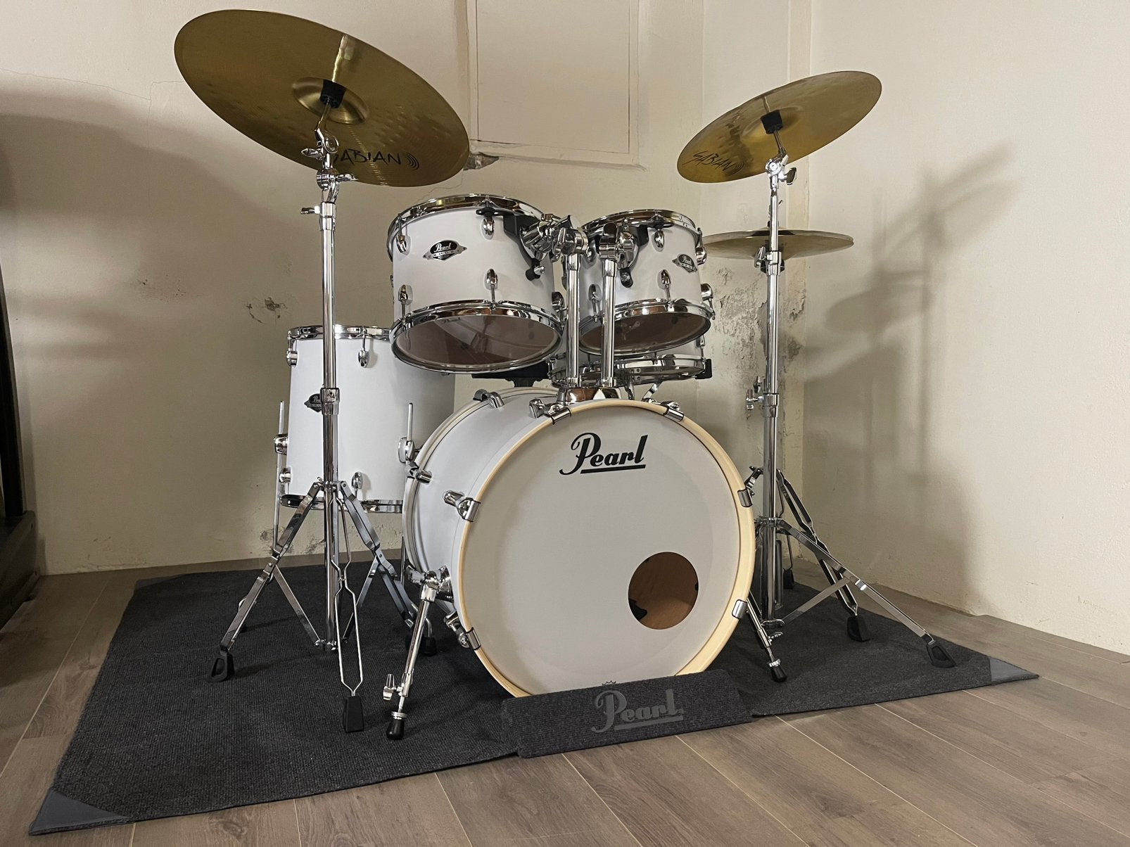 Pearl export series drumstel - mat wit, Ophalen, Zo goed als nieuw, Pearl