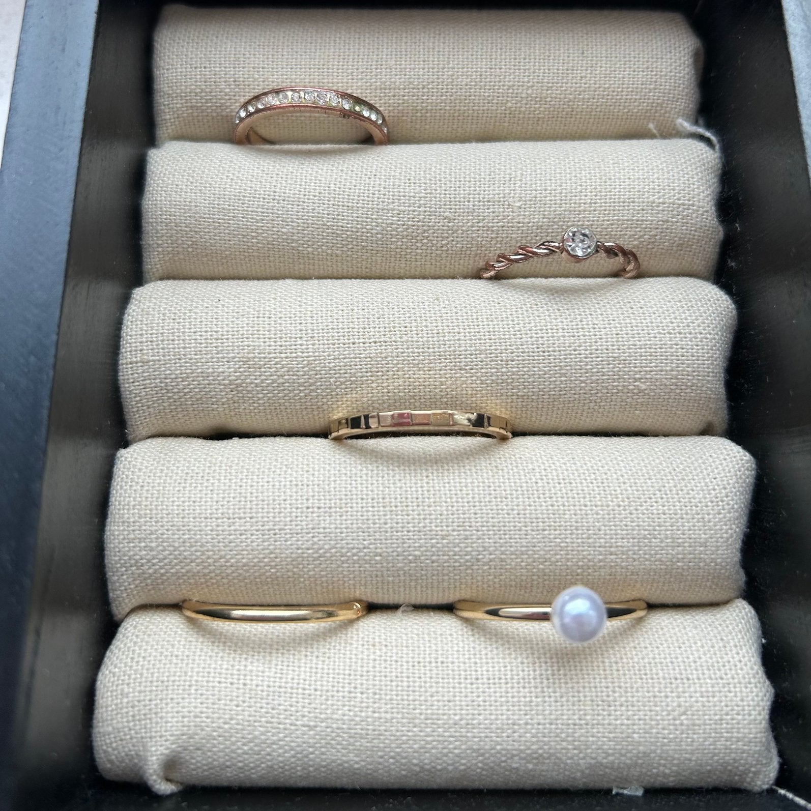 Ringen, Sieraden, Tassen en Uiterlijk, Ringen, Overige kleuren, Met strass, Zo goed als nieuw, 17 tot 18