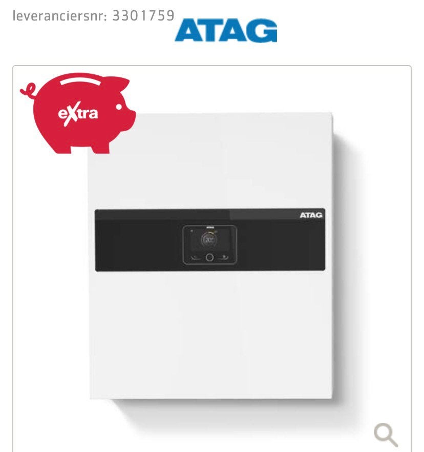 Atag Energion binnenunit Plus M wand 4-8 kl, Ophalen of Verzenden, Zo goed als nieuw, Hoog rendement (Hr)