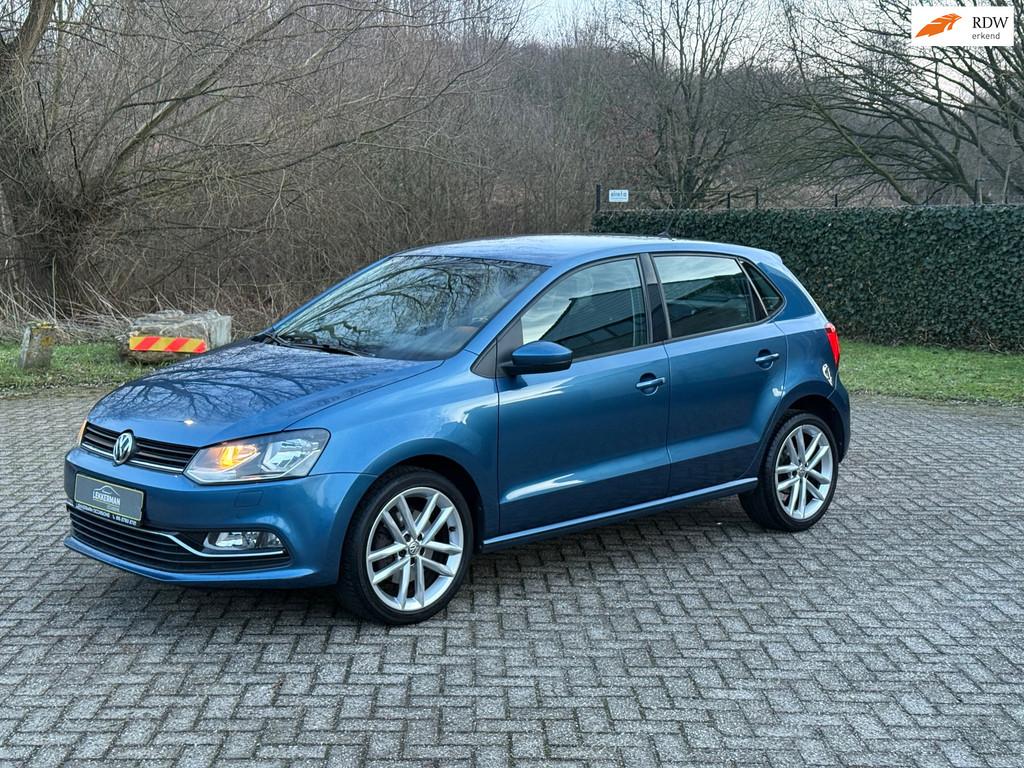 Volkswagen Polo 1.2 TSI Highline 110PK I 6BAK I ZEER MOOI I, Gebruikt, 4 cilinders, Blauw, Origineel Nederlands