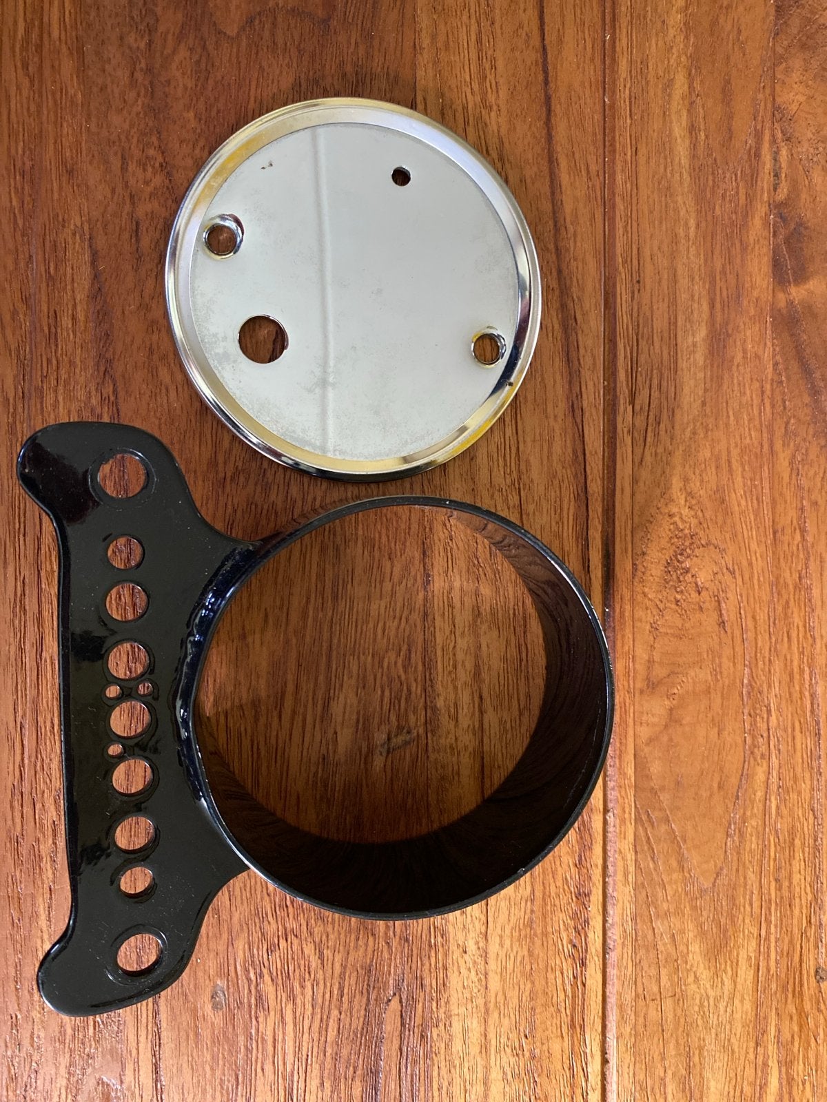 Harley Davidson snelheidsmeter houder en afdekplaat, Motoren, Ophalen of Verzenden, Gebruikt
