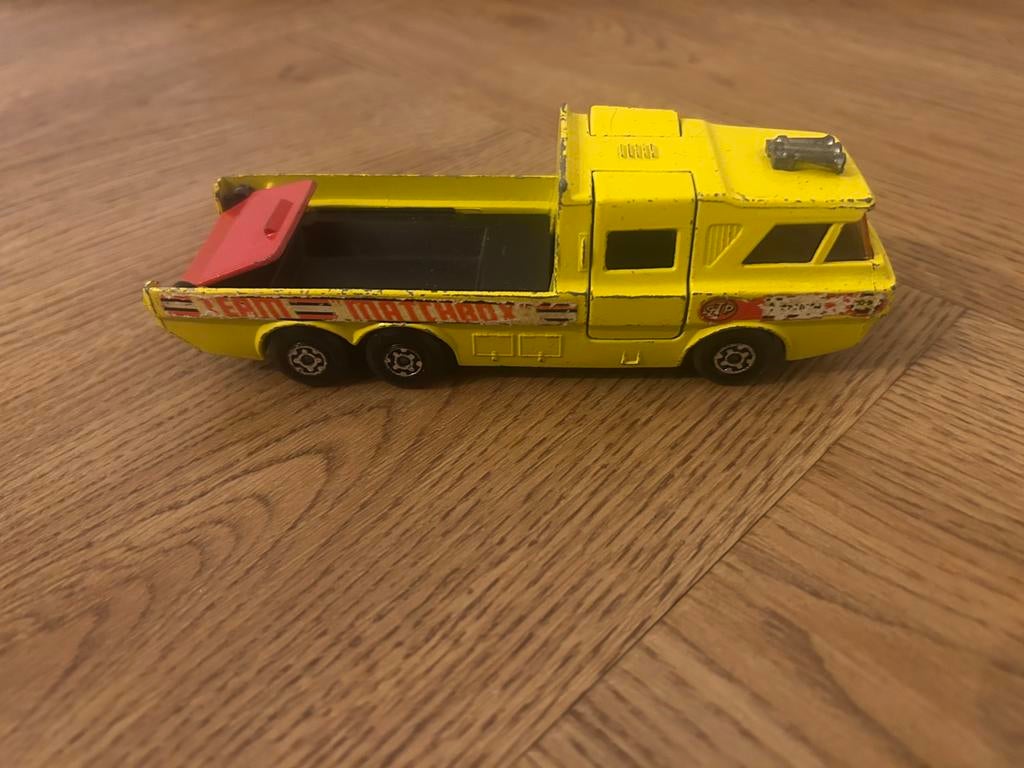 Matchbox Super Kings K-7 Racing Car Transporter (1972), Ophalen of Verzenden, Gebruikt, Bus of Vrachtwagen, Matchbox
