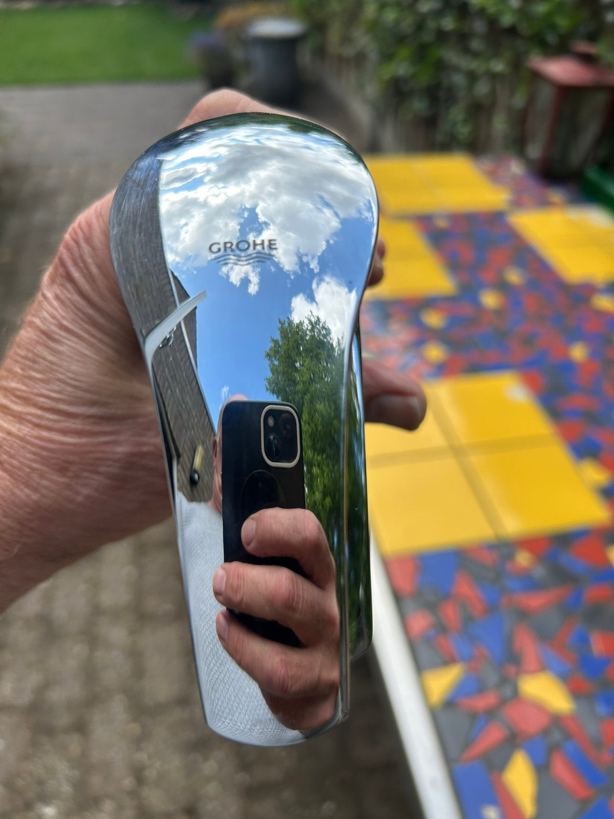 Grohe wastafelkraan, Ophalen, Gebruikt, Chroom, Wastafel