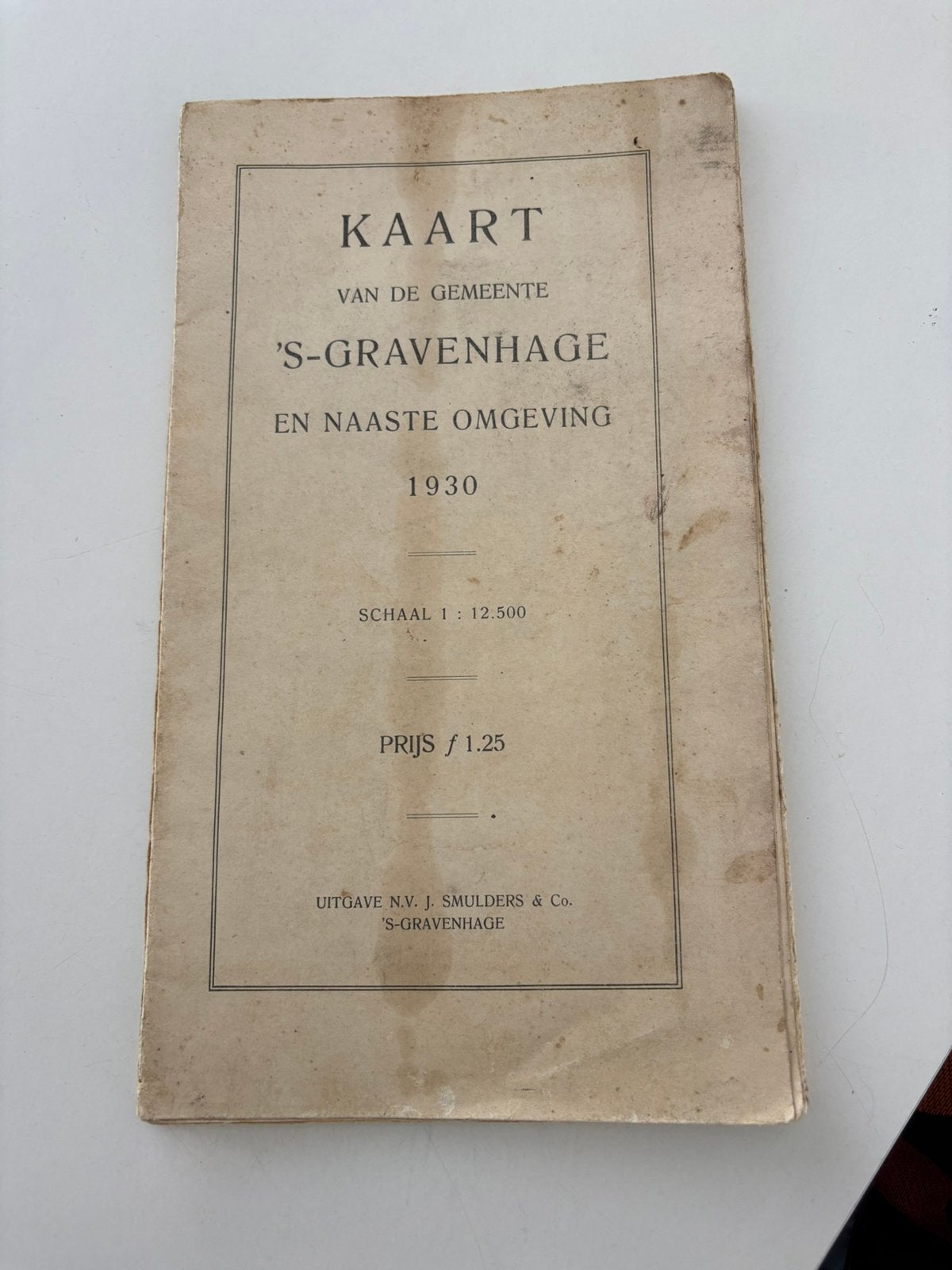 Fraaie Plattegrond Den Haag /sGravenhage 1930, Antiek en Kunst, Antiek | Boeken en Bijbels, Ophalen of Verzenden