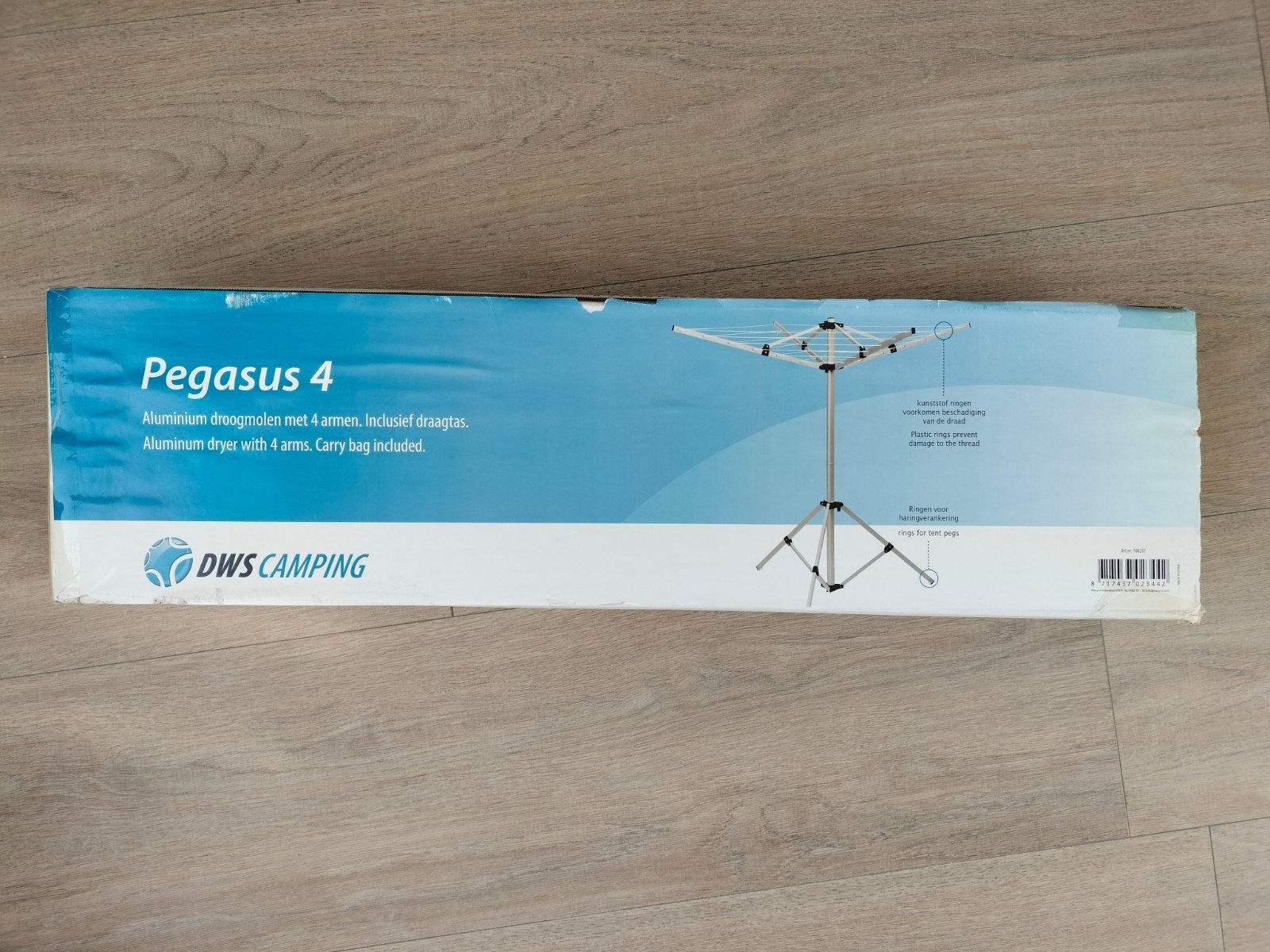 Pegasus 4 Aluminium Droogmolen, Tuin en Terras, Droogmolens en Wasrekken, Ophalen, Nieuw, Droogmolen