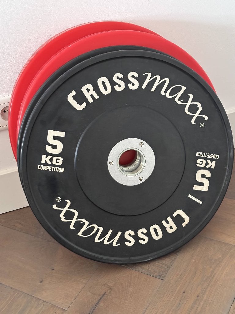 Crossmaxx technique plate 50mm 5kg, Ophalen of Verzenden, Zo goed als nieuw, Benen, Halterschijven