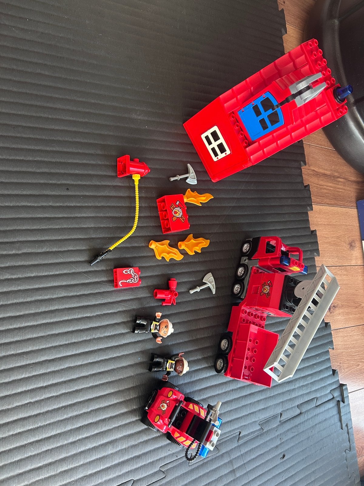 Brandweer lego duplo set, Ophalen of Verzenden, Zo goed als nieuw, Duplo
