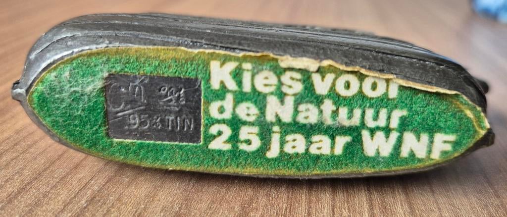Wereld Natuur Fonds 25 jaar - tinnen Ark van Noah, Ophalen of Verzenden