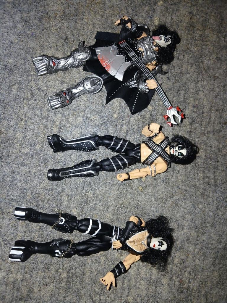 3 kiss figuren, Ophalen of Verzenden, Zo goed als nieuw, Tv, Actiefiguur of Pop