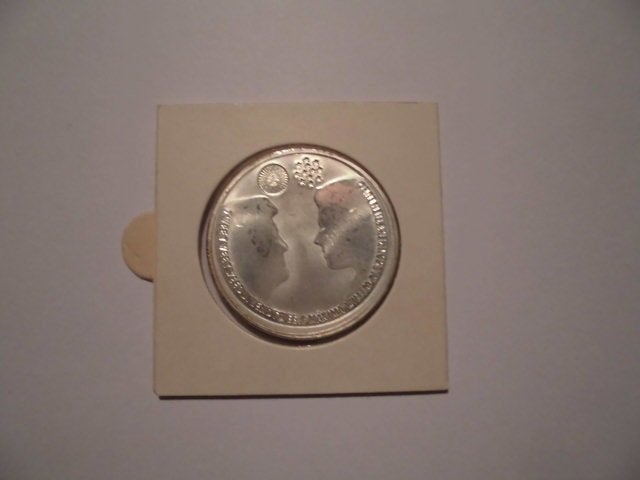 1 munt Nederland 10 euro 2002 Huwelijk Alexander/Maxima, Koningin Beatrix, Zilver, Euro's, Ophalen of Verzenden
