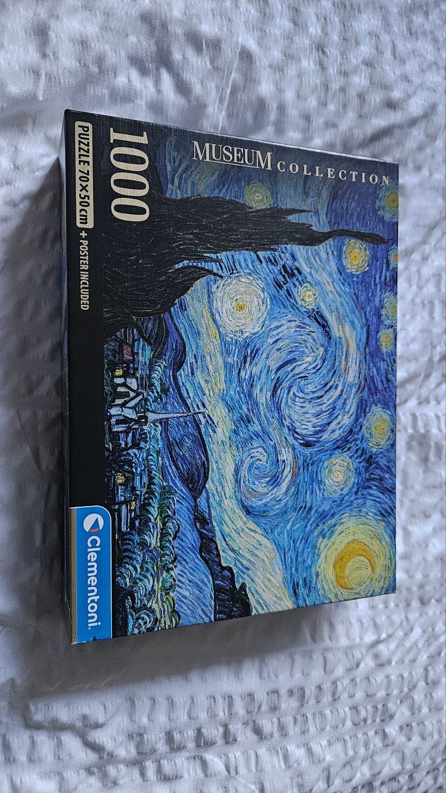 Clementoni Museum Collection 1000 stukjes The Starry Night, Ophalen of Verzenden, 500 t/m 1500 stukjes, Zo goed als nieuw, Legpuzzel