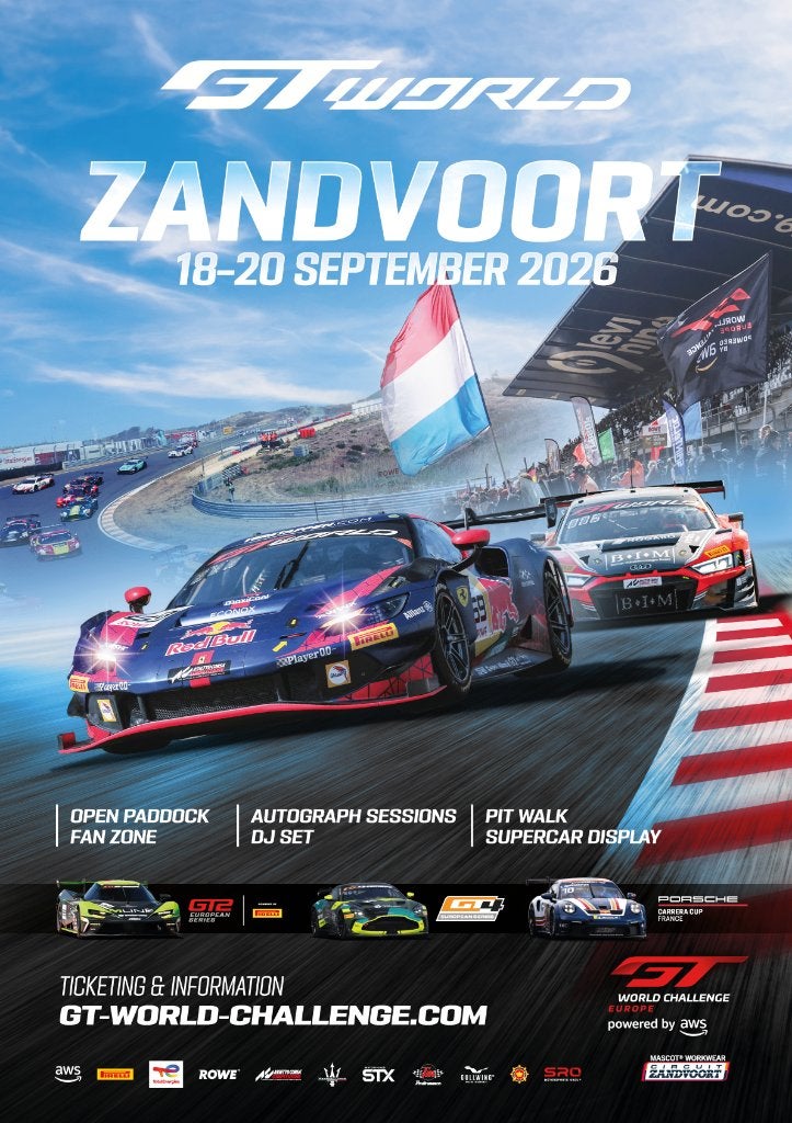 2 zondag tickets GT World Challenge Zandvoort 20 september, Twee personen