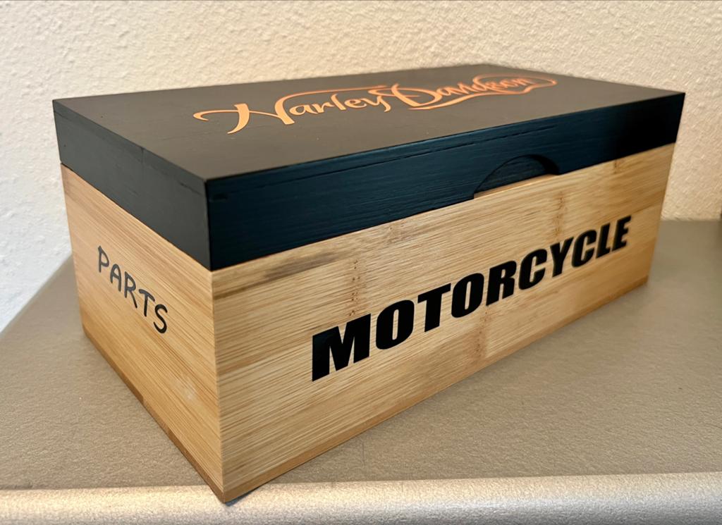 Harley Davidson Opbergdoos, Ophalen of Verzenden, Zo goed als nieuw, Motoren