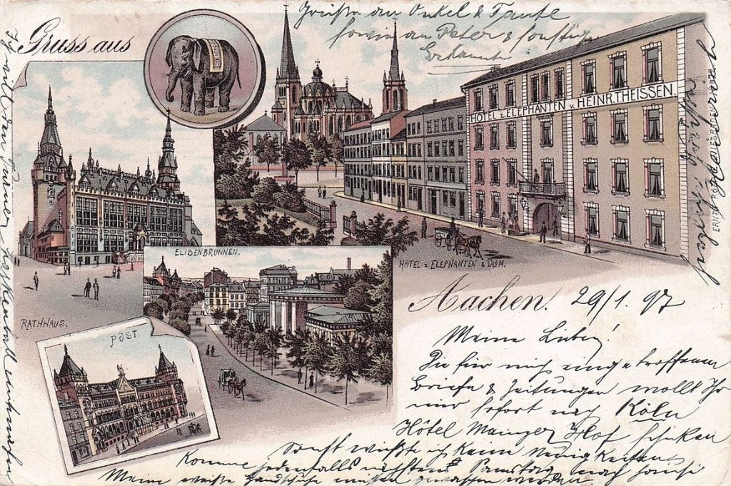 702-164-037 Aachen, Verzenden, Voor 1920, Duitsland