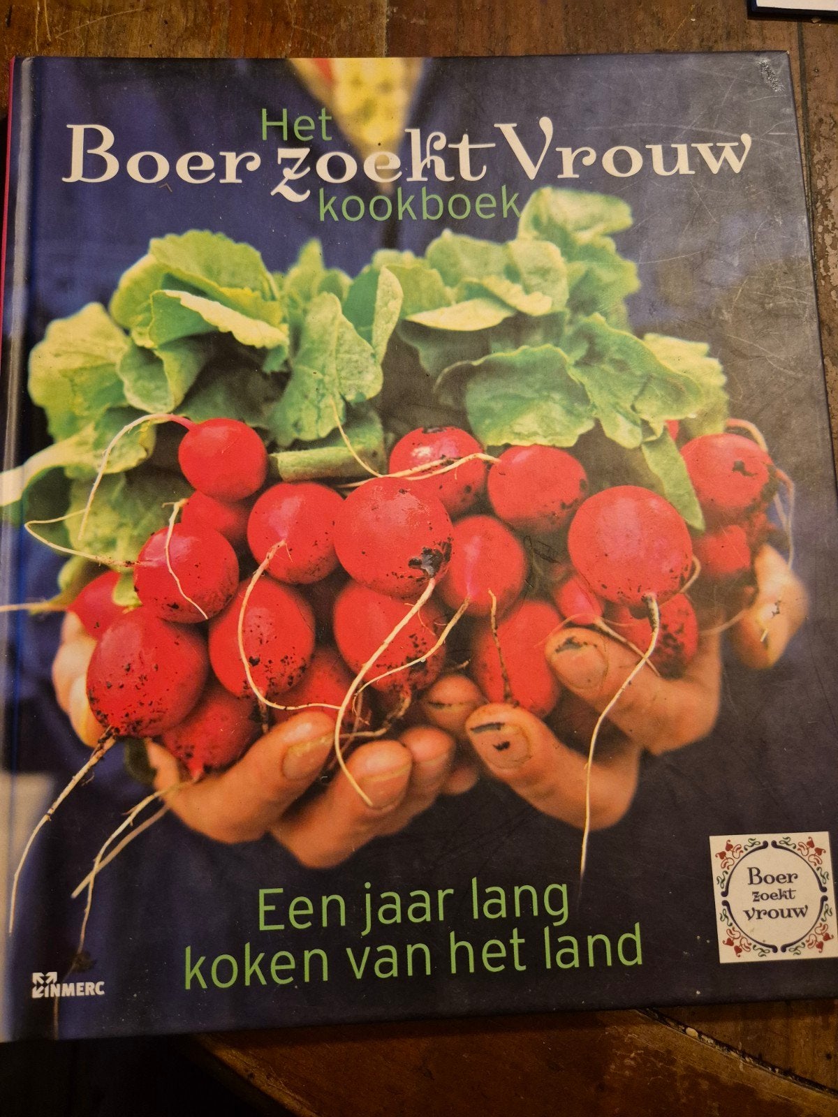 Het Boer Zoekt Vrouw Kookboek - Een jaar lang koken, Hoofdgerechten, Ophalen of Verzenden, Zo goed als nieuw, Gezond koken
