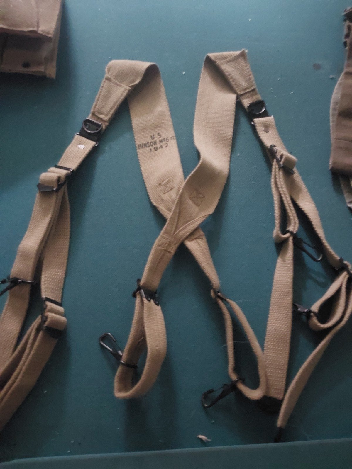Repro ww2 us suspenders, Ophalen of Verzenden