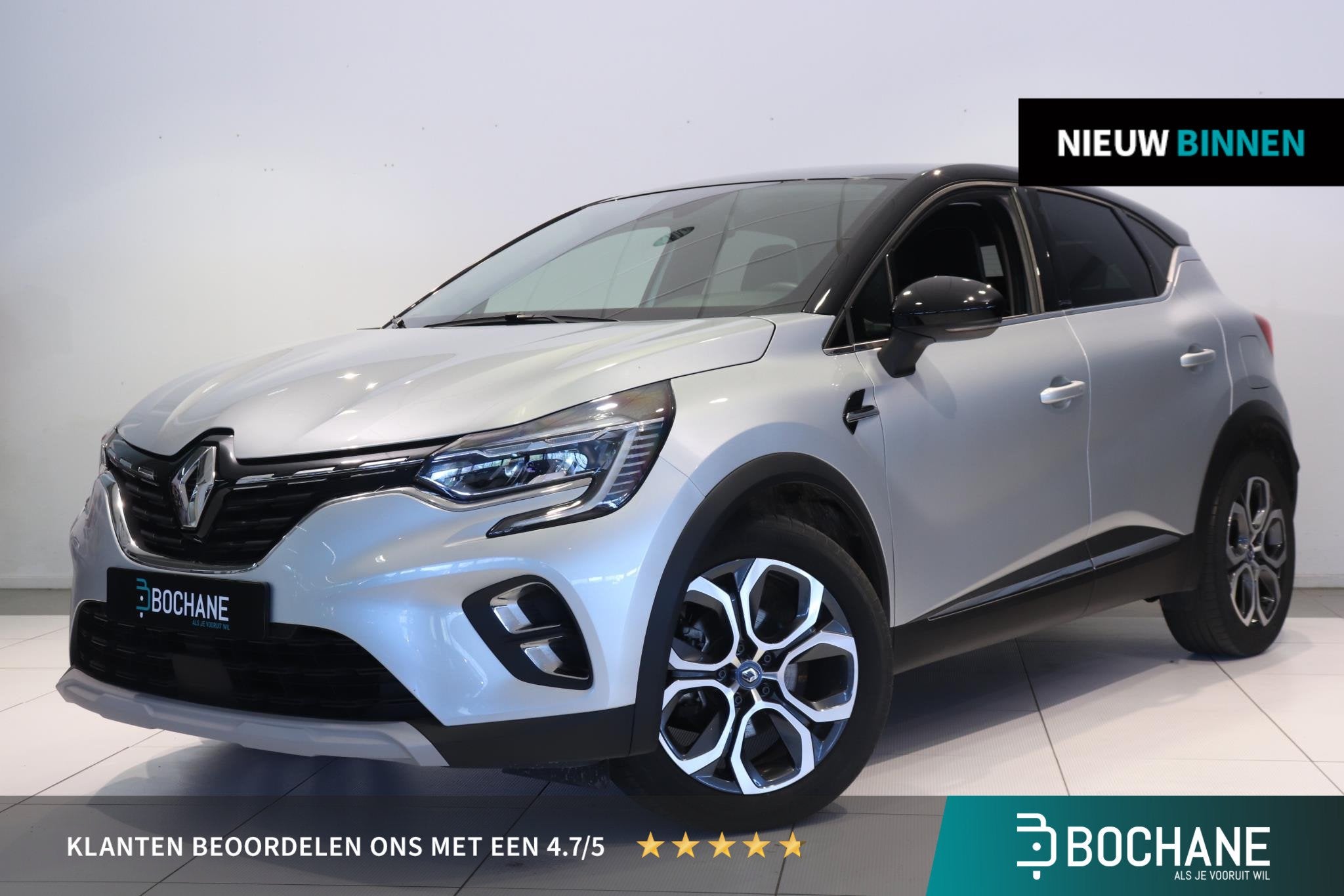 Renault Captur 1.6 E-Tech 160PK Plug-in Hybrid Intens | Navi, Auto's, Dealer onderhouden, Stof, Gebruikt, 4 cilinders