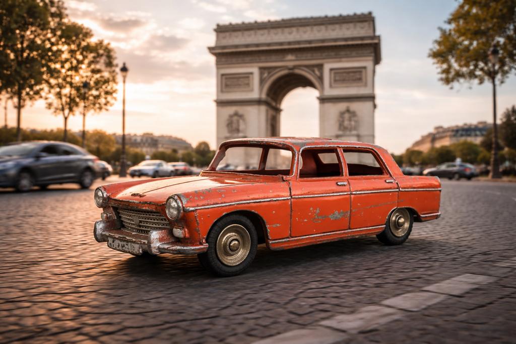 Peugeot 404, Ophalen of Verzenden, Auto, Dinky Toys