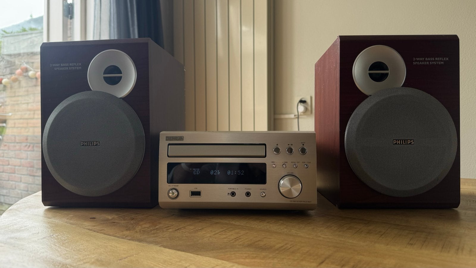 Denon RCD-M37 Microset met Philips speakers, Ophalen, Gebruikt, Denon, Microset