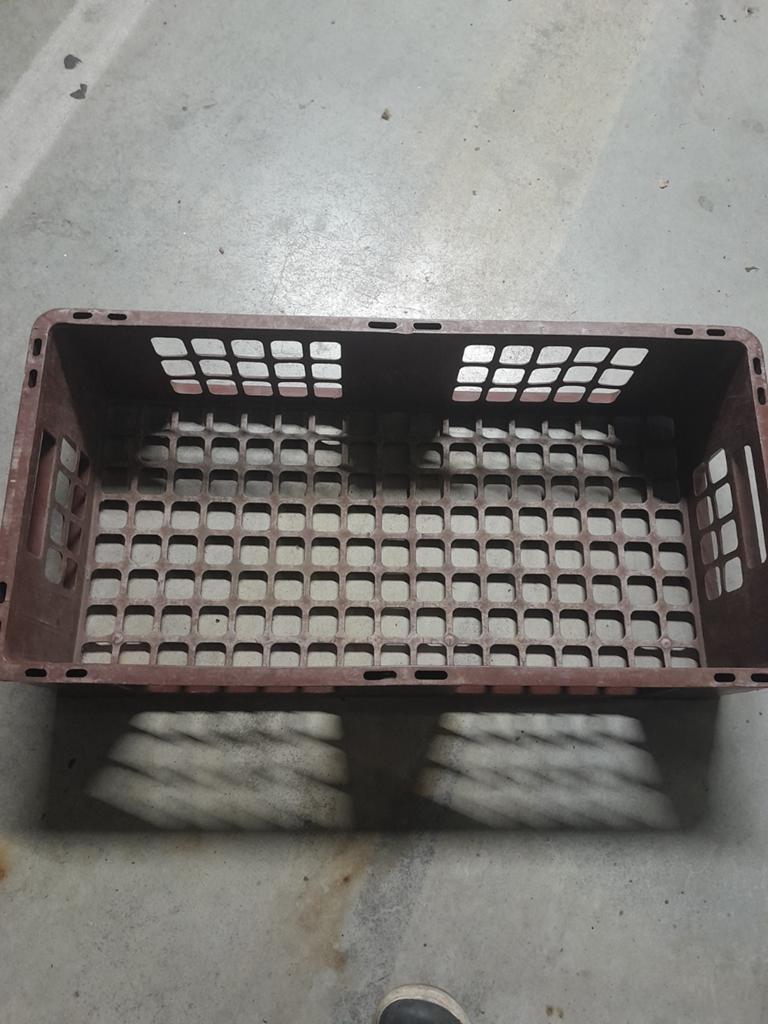 Bruine krat - Zacht prijsje!, Doe-het-zelf en Verbouw, Kratten en Dozen, Gebruikt, 50 tot 75 cm, Minder dan 35 cm, Ophalen of Verzenden