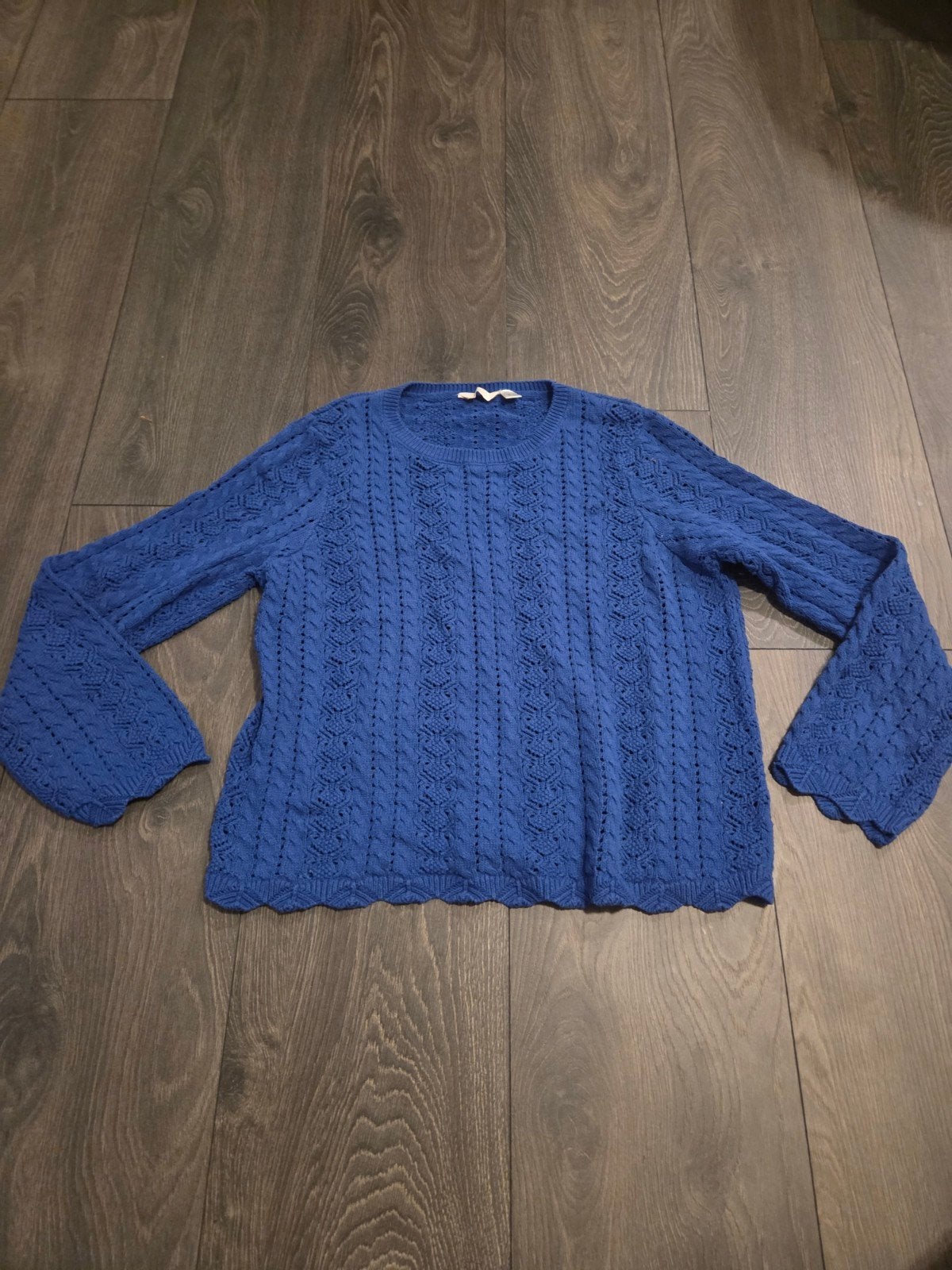 Esmara - trui gebreid gehaakt, Blauw, Maat 42/44 (L), Zo goed als nieuw, Esmara