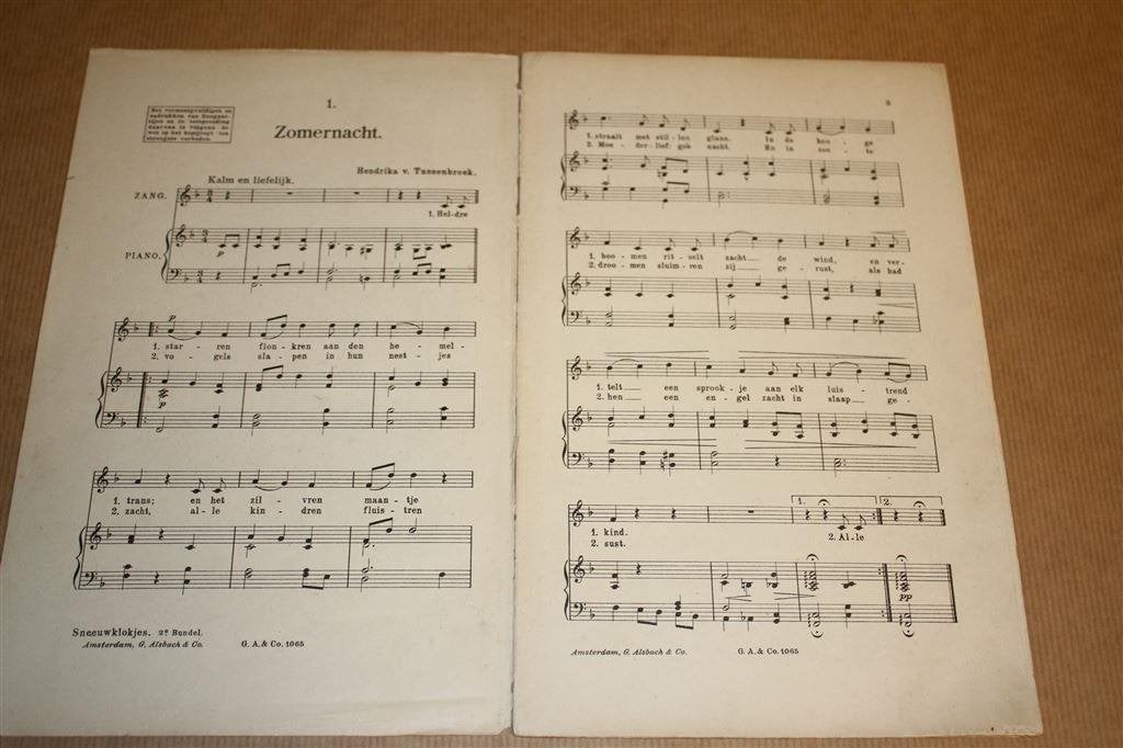 Sneeuwklokjes. Eenstemmige kinderliederen. Tussenbroek., Gebruikt, Ophalen of Verzenden, Artiest of Componist, Piano