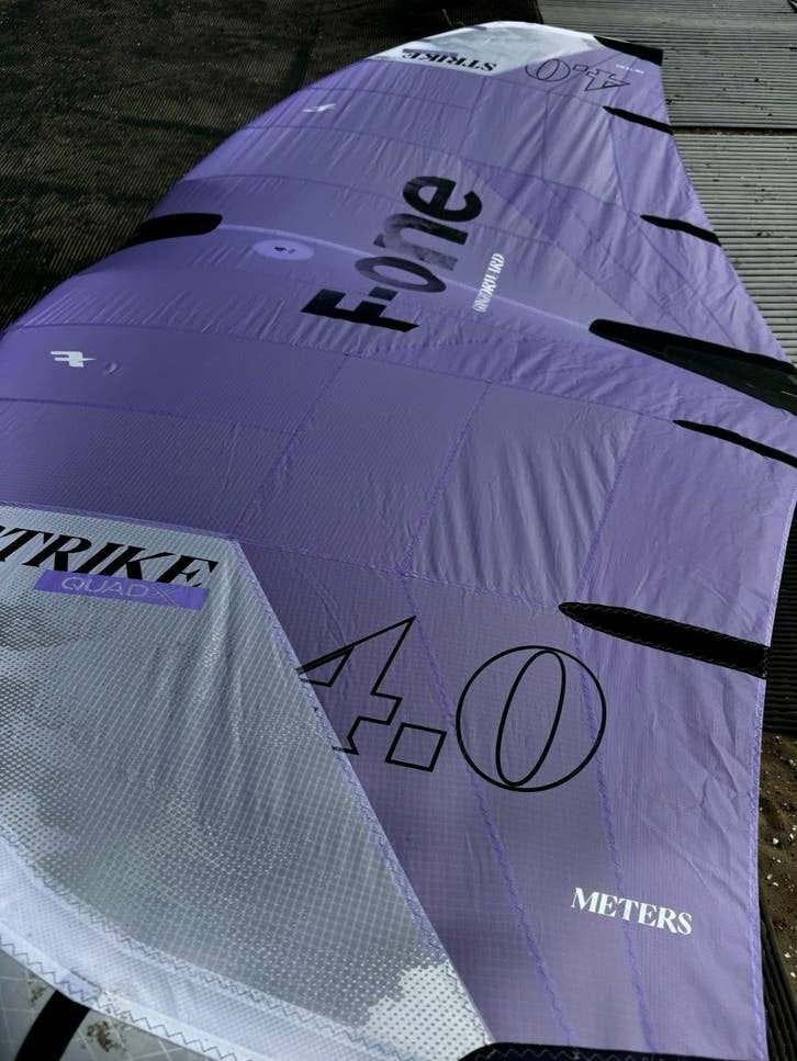F-one Strike V6 4.0m Quad X / Strike V5 5.0m, Watersport en Boten, Wingsurfen, Ophalen of Verzenden, Zo goed als nieuw, Wingsurf-wing