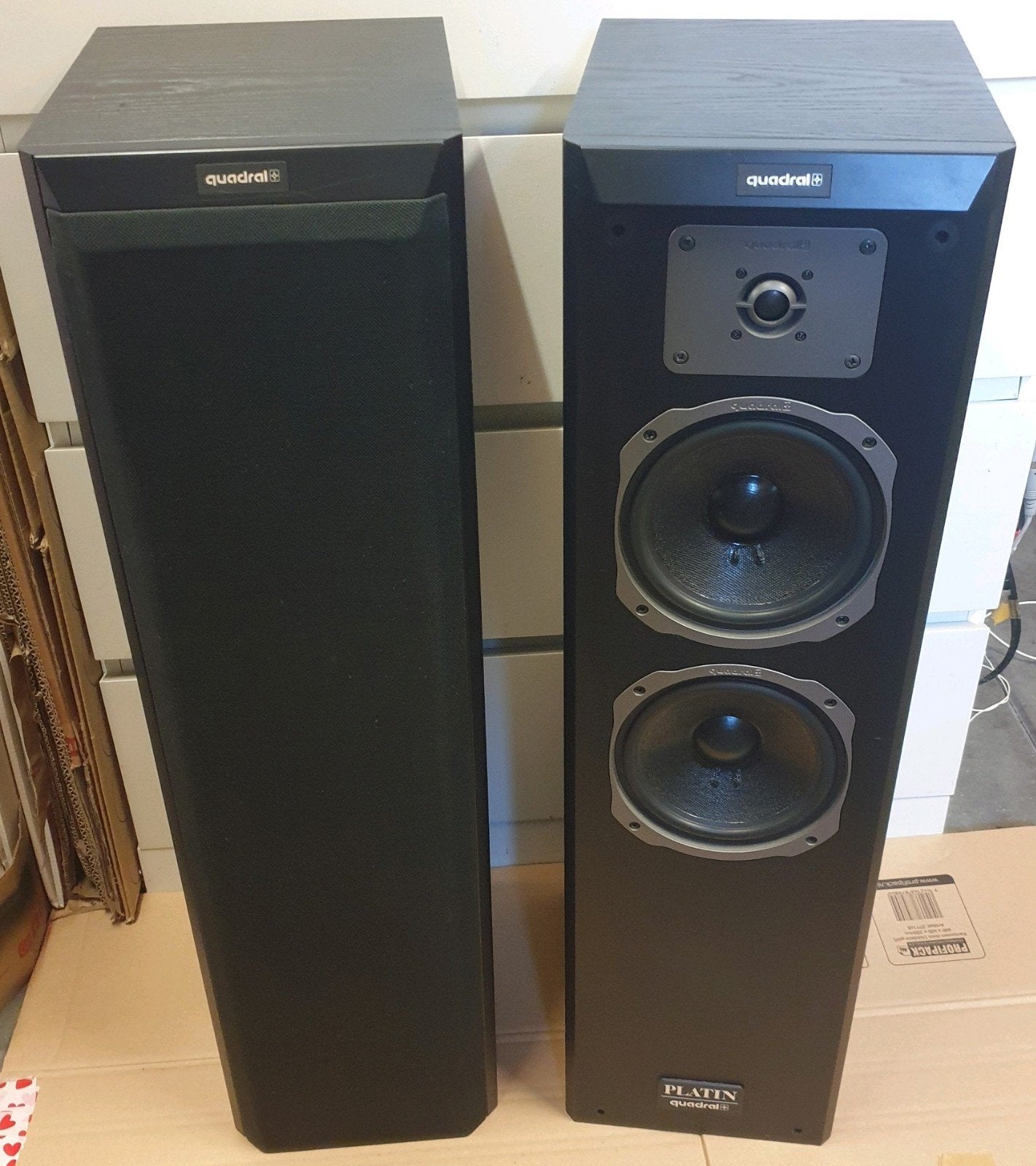 Quadral platin mk3 luidsprekers in mooie staat 100-180 watt, Ophalen, Overige merken